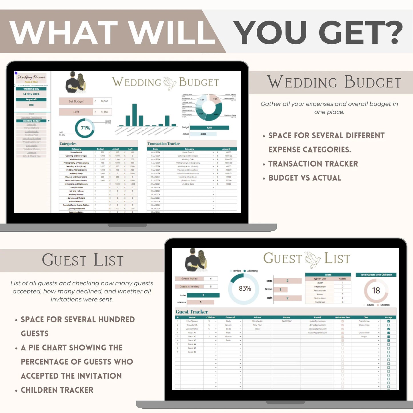 #1 All-in-One Wedding Budget Planner