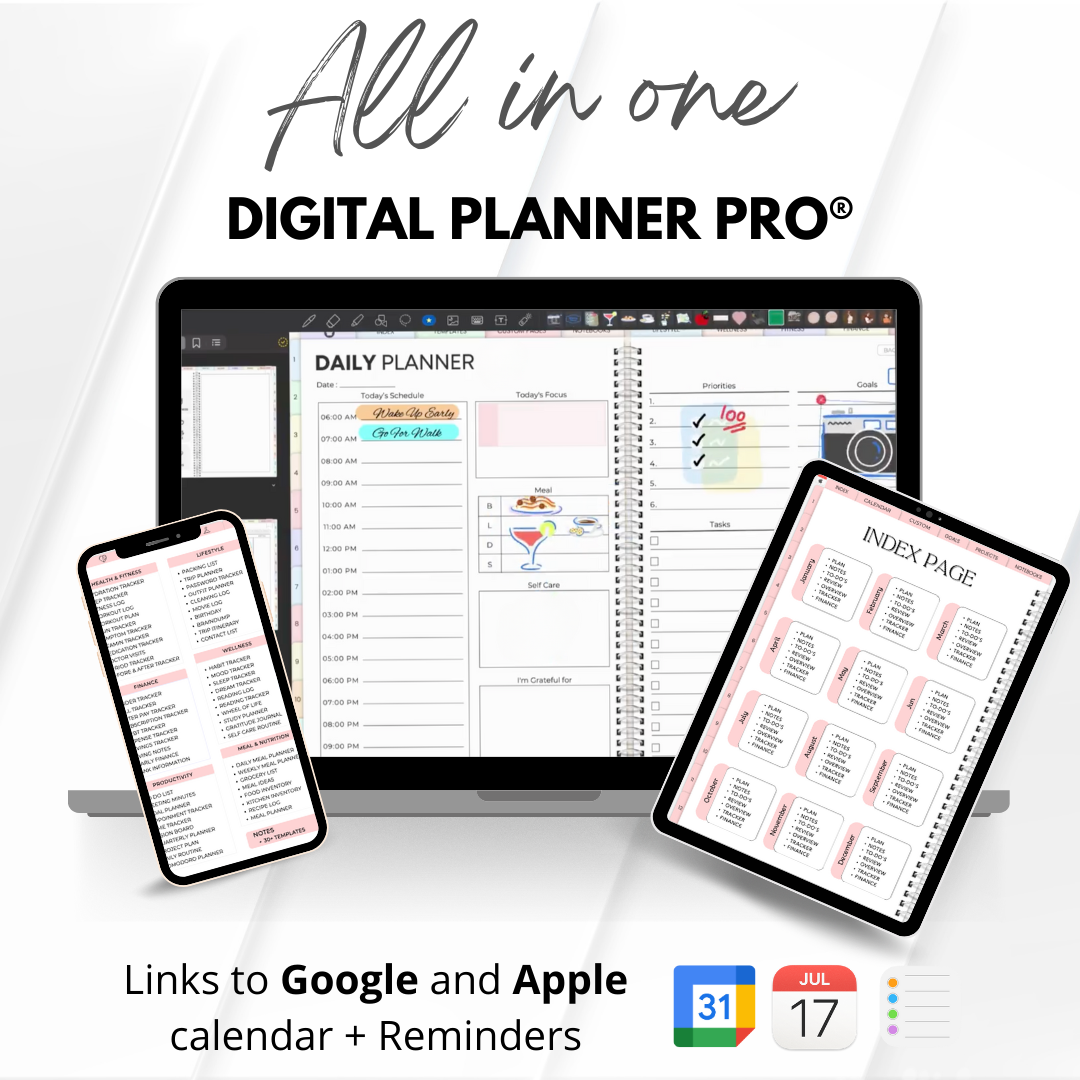 All-In-One Digital Planner Pro + Lifetime Updates